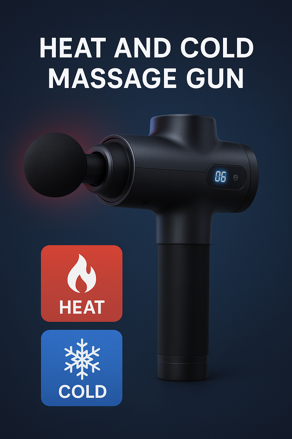 Masajeador Corporal Massage Gun Hot Cold